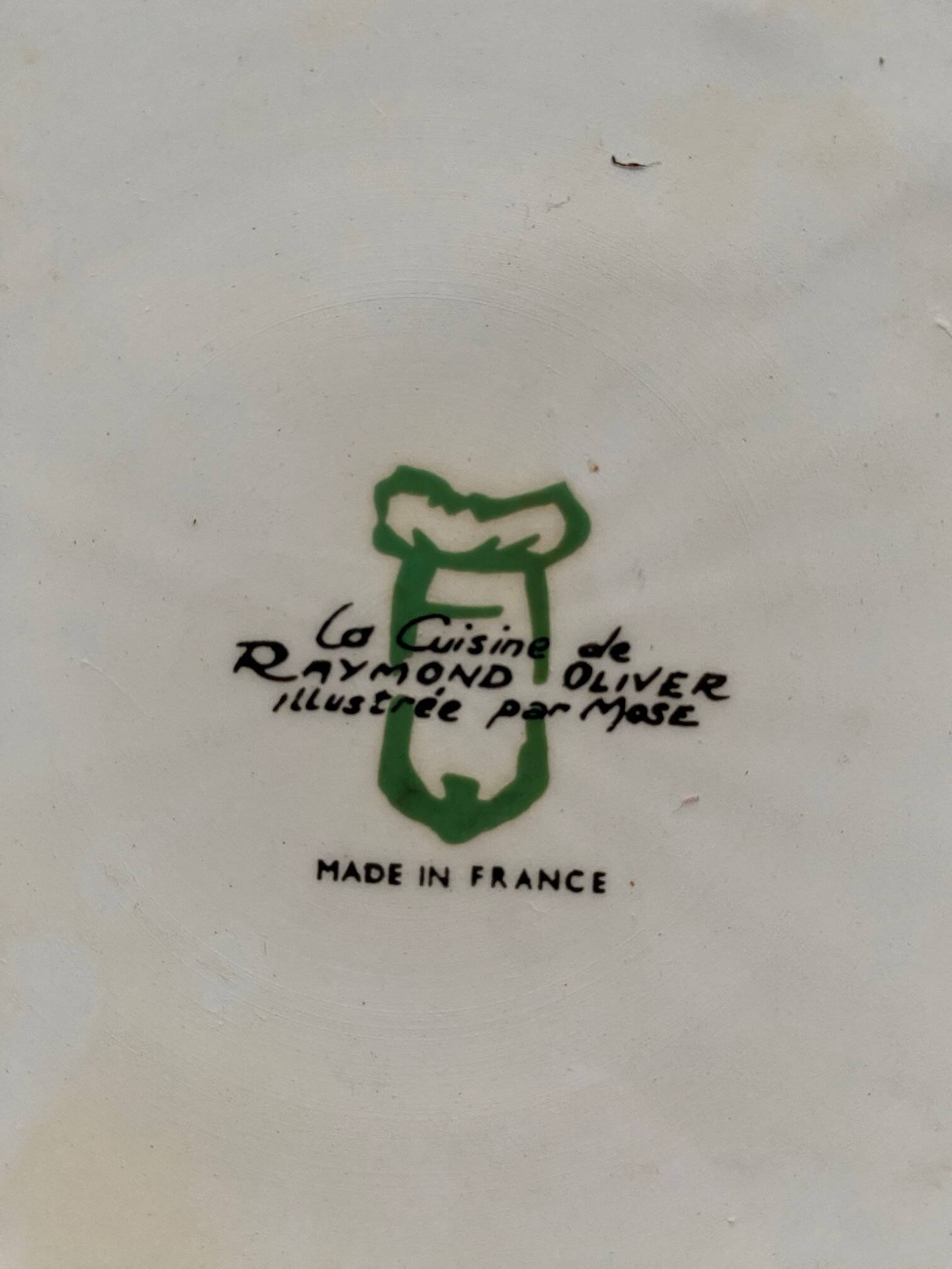 Series of 6 raymond oliver plates