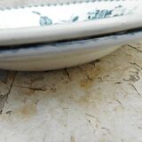 Two hollow plates made of earthenware