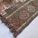 Tapis kilim turc vintage 180x182 cm laine kelim carré