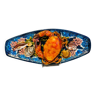 Grand plat ovale à décor de crabe