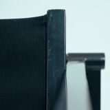 Vintage cubic steel canvas armchair by Radboud van Beekum by Pastoe, 1984