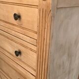 Parisian art deco chest of drawers raw wood