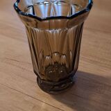 Smoked glass vase from the 70s
