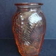 Art Deco vase in pink glass / 4