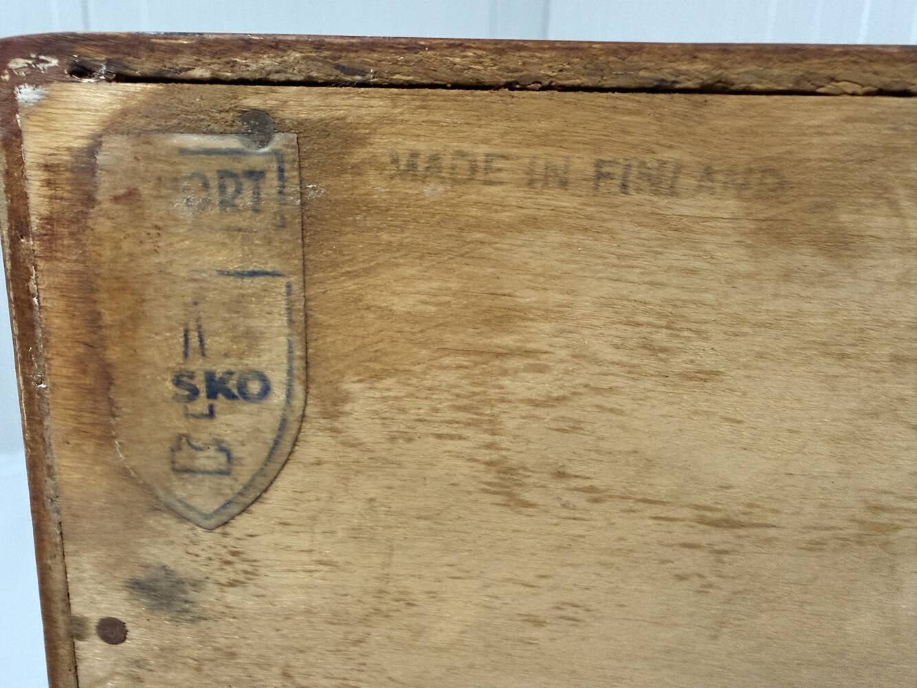 Table console latérale Asko Finland des années 1960.