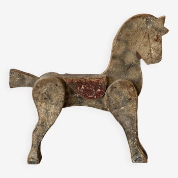 Cheval en bois ancien - Art Populaire