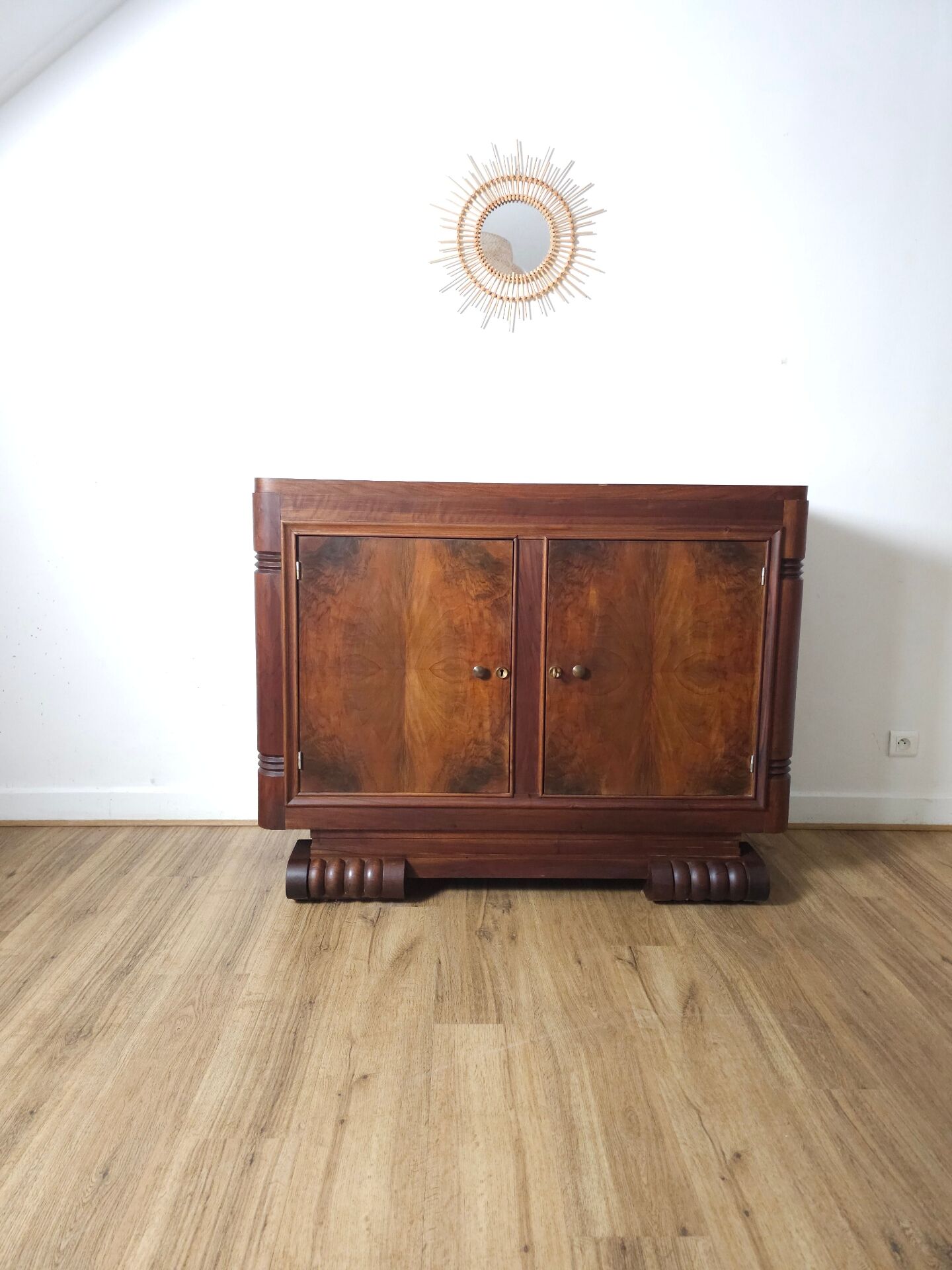 Small Art Deco Buffet in Walnut, Circa 1930