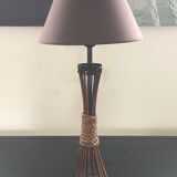 Lampe rotin et corde