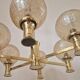 Mid-Century Brass Sputnik Chandelier, Germany, 1970s