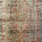 Small Vintage Turkish Rug 102x49 cm, Short Runner, Tribal, Shabby, Mini Carpet