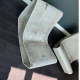 Pair of loop armchairs - willy guhl - swiss 1950