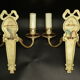Pair of wall light knot, Louis XVI style - Petitot