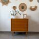 Vintage oak commode from the 1960s.