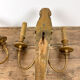 French antique louis XVI style giltwood wall sconces