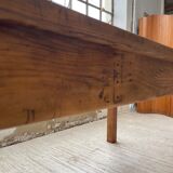 Farmhouse table in elm and pine 2m