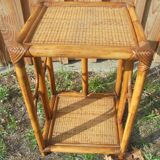Petite table d'appoint en Rotin