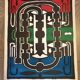 Original lithograph etienne-martin "dwellings" signed numbered 22/1
