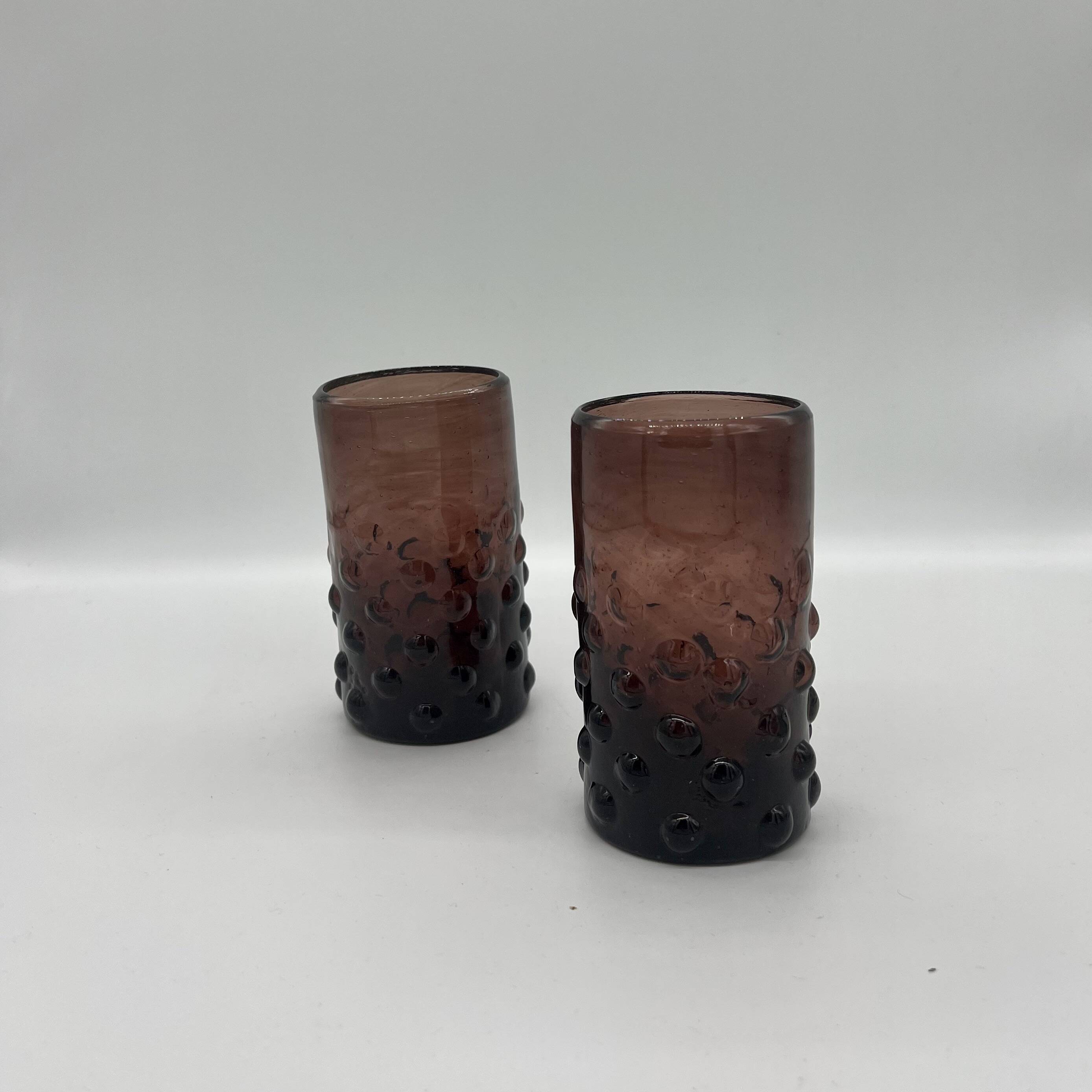 Burgundy glass - Tunisian crafts