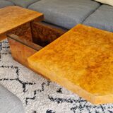 Elm burl coffee table, 1970