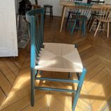 Chaise en bois, FDB Mobler J80 forest green
