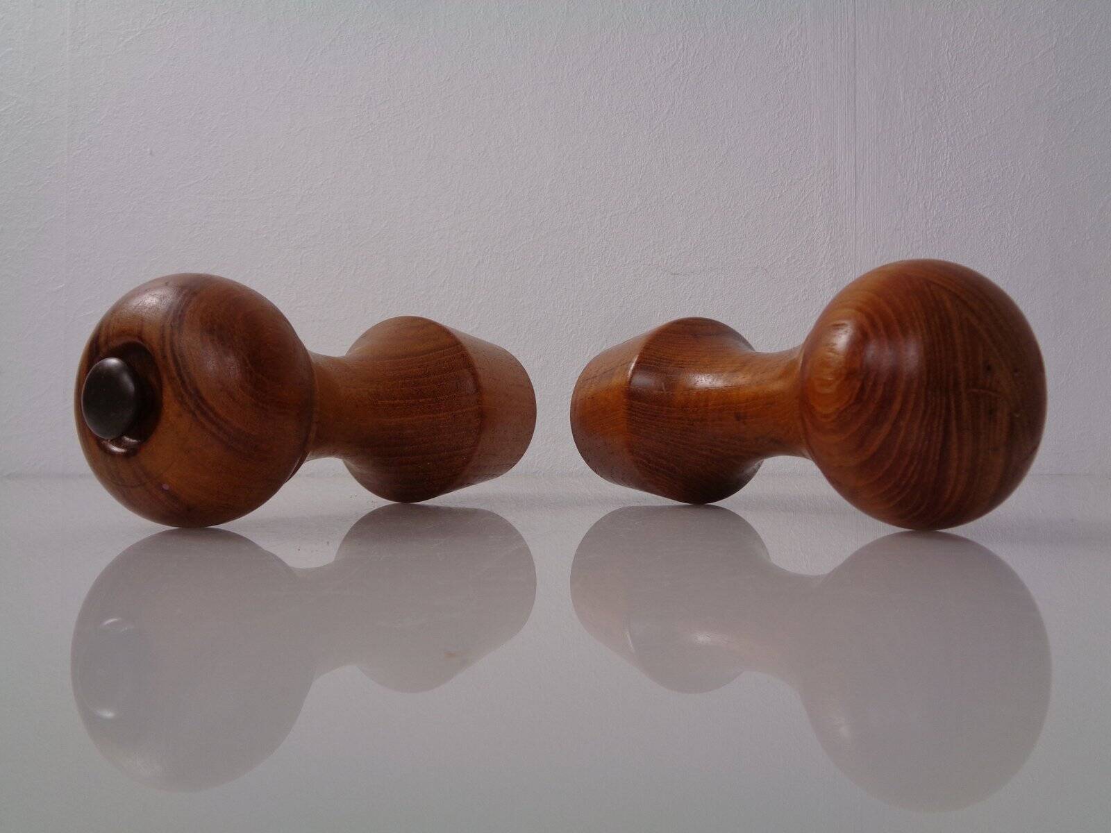 Mid-Century Teak Salt Shaker and Pepper Mill by Zassenhaus, 1960s, Set of 2