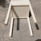 Tabouret à cirage en bois et formica, années 60