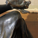 Bronze ancien allégorie des "Arts" sculpture