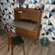 Secrétaire bureau vintage  4 pieds compas années 50