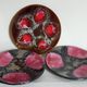 Three ceramic dessert plates from Vallauris 50s