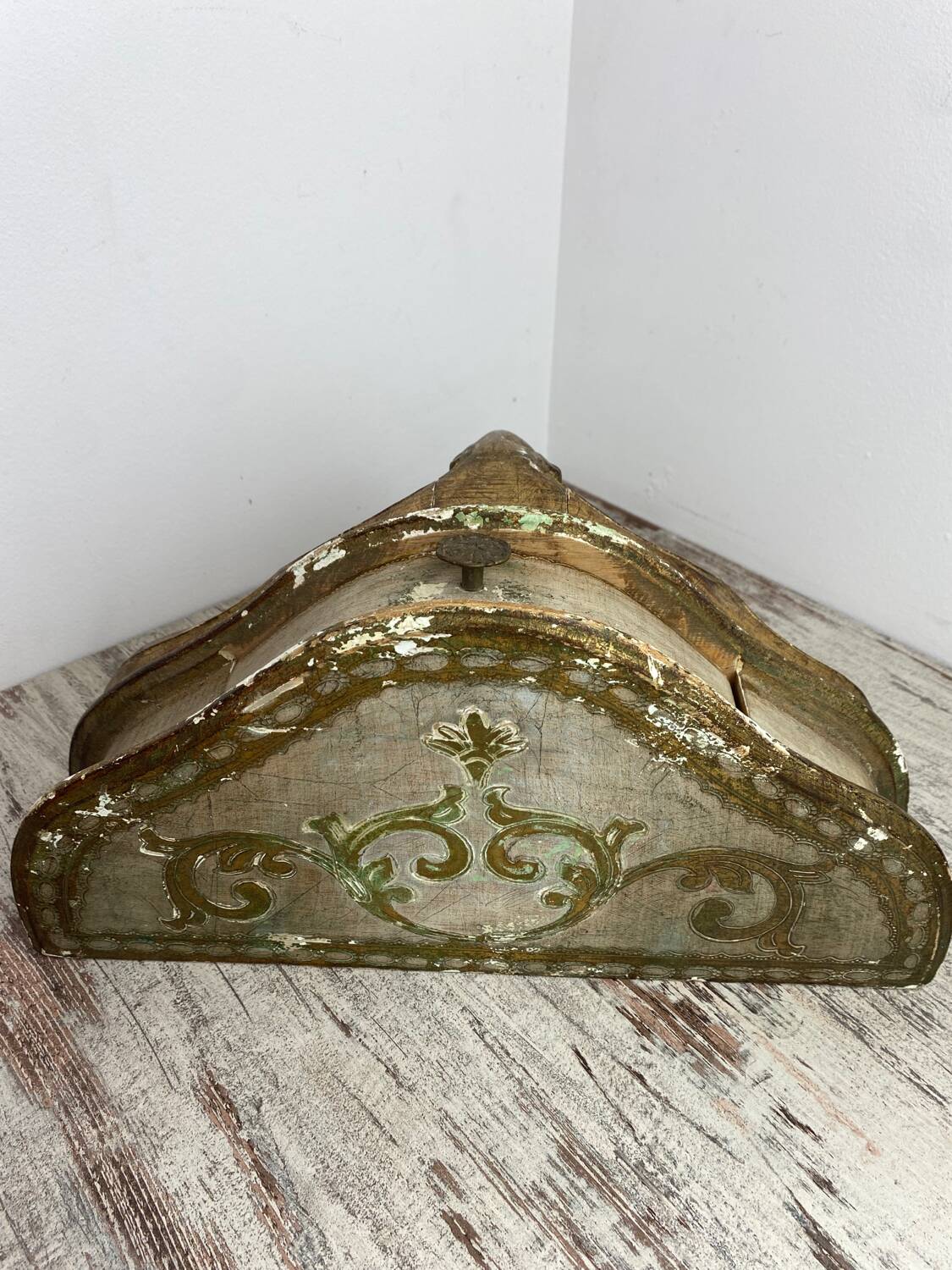 Florentine wooden wall console