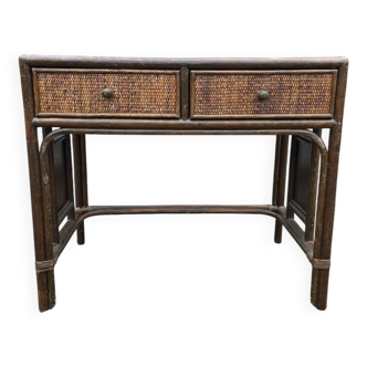 Bureau en rotin