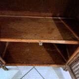 Rattan shelf