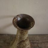 Bougeoir vintage en grès émaillé pyrité, 1 anse