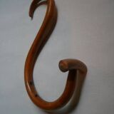 Set of five turned wooden wall hooks Thonet classic country decoration