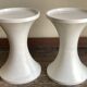Pair of bedside tables 1970 Space Age in white ABS