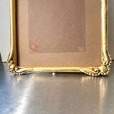 Cadre ancien en bois doré art nouveau 22 cm x 17,5 cm