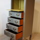 Chiffonnier style Louis XV vintage peint