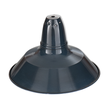 Industrial suspension in enamelled sheet metal anthracite gray 44cm XL 1960