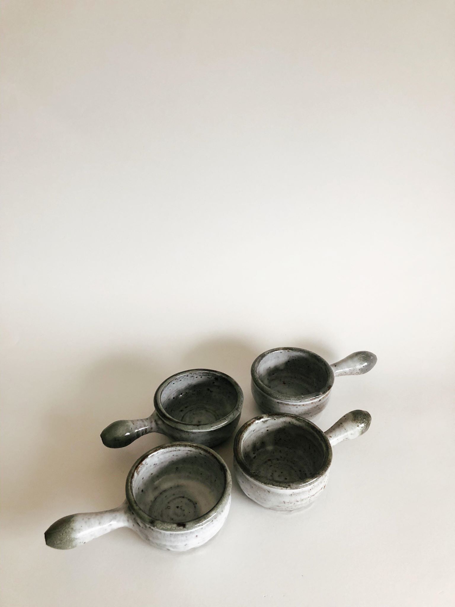 Set of 4 sandstone ramekins