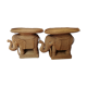 Pair of rattan sofa ends or elephant bedside tables