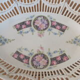 Set of 2 openwork bins or porcelain baskets circa 1920-1930
