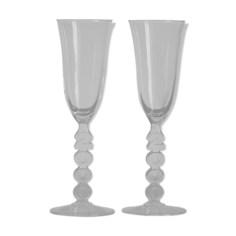 2 glass champagne flutes 2000
