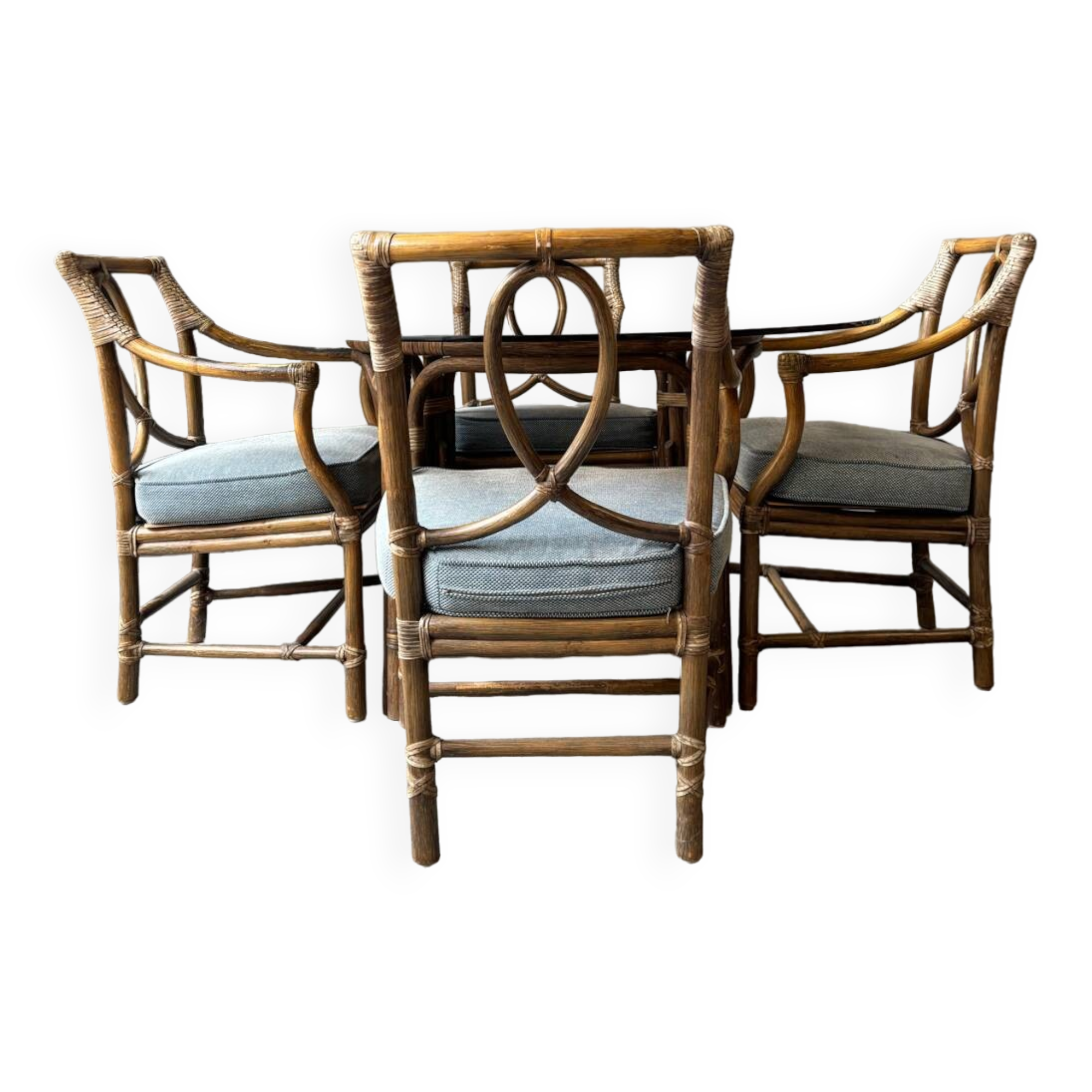 Ensemble table à manger et 4 chaises, 70s