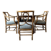 Ensemble table à manger et 4 chaises, 70s
