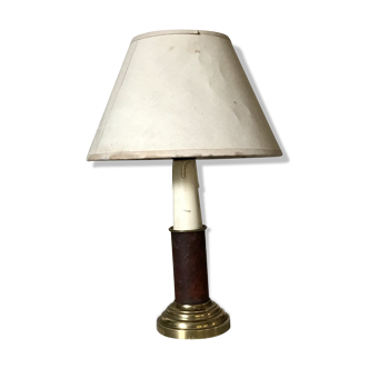 Leather lamp and brass in the early 20th century