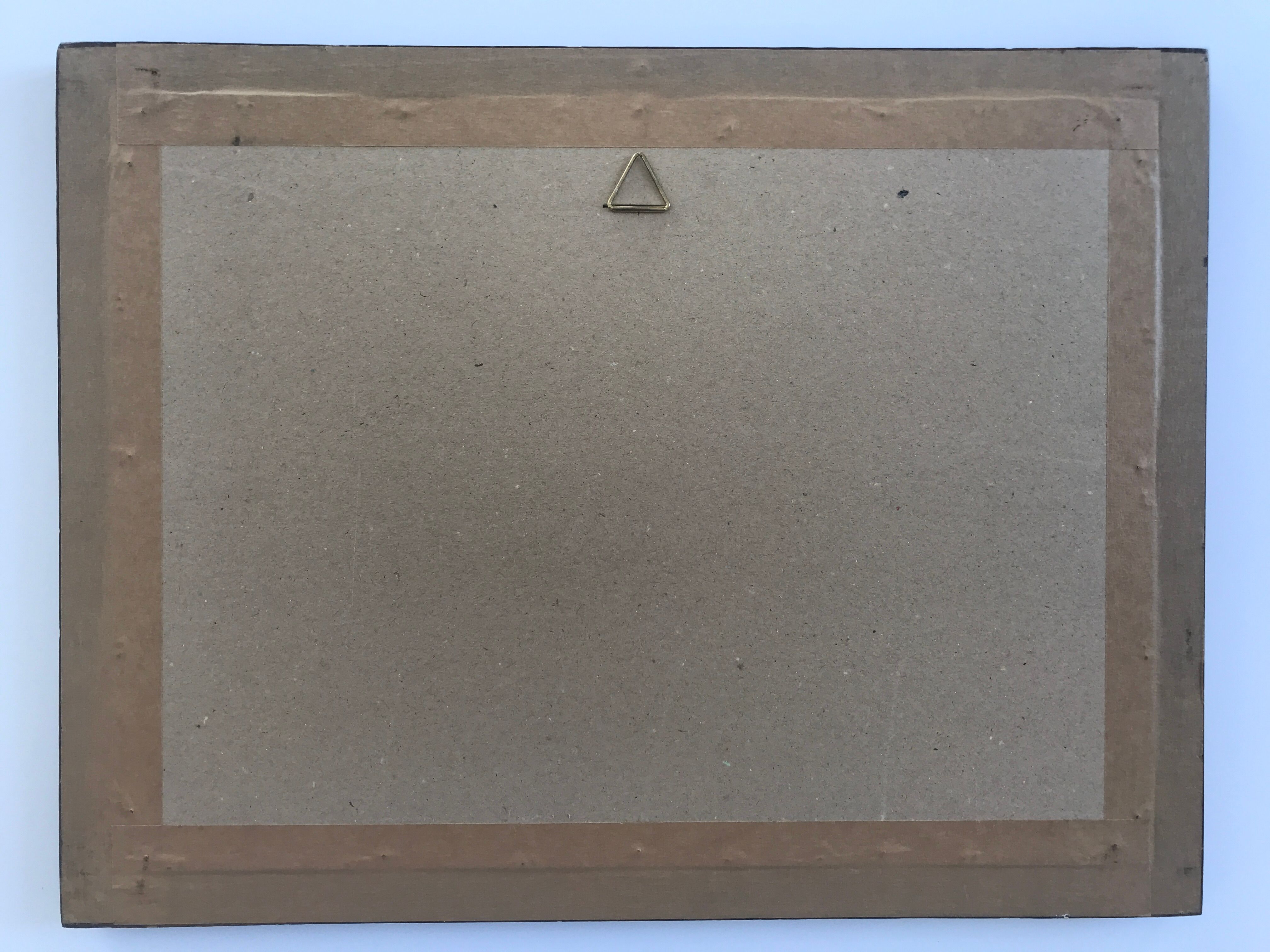 Watercolour signed by bernard aris, mount taranaki, new plymouth park, 1948