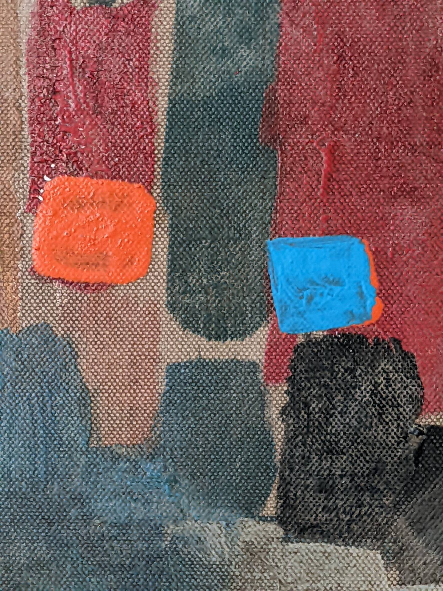 Oil on canvas abstract art Nadine Fabry