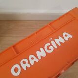 Vintage Orangina advertising bottle crate