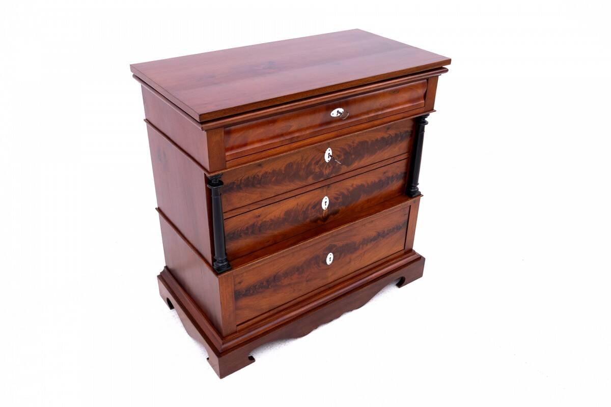 Antique mahogany chest of drawers with drawers, Scandinavia, 2nd half of th