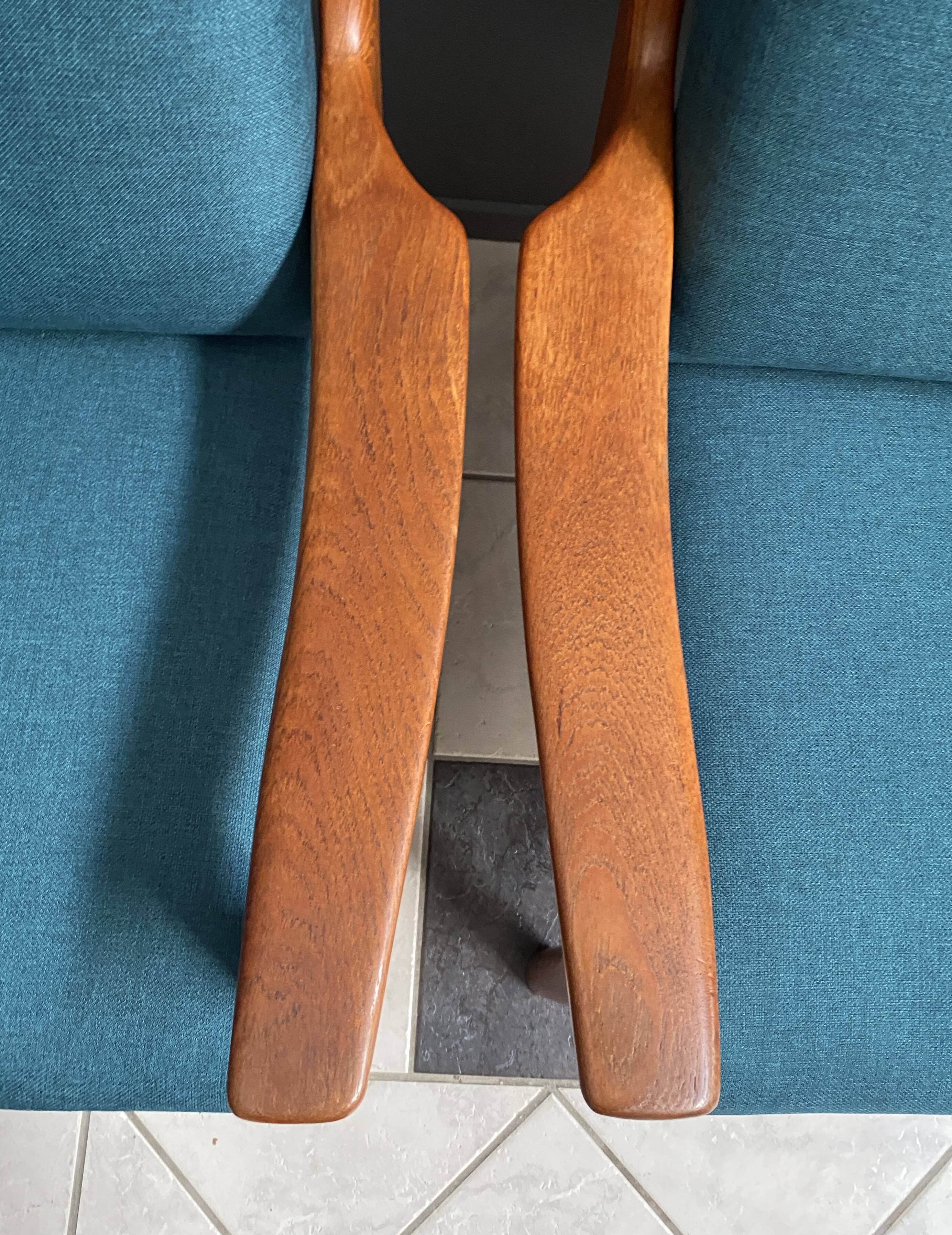 Set Teak Danish chairs by Jull Kristensen 1960s